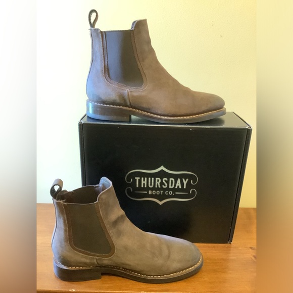 Thursday Boot Company - Duke Chelsea Boot - Chocolate Suede - Size 8 - Picture 5 of 9